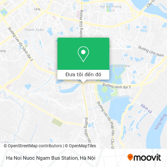 Bản đồ Ha Noi Nuoc Ngam Bus Station
