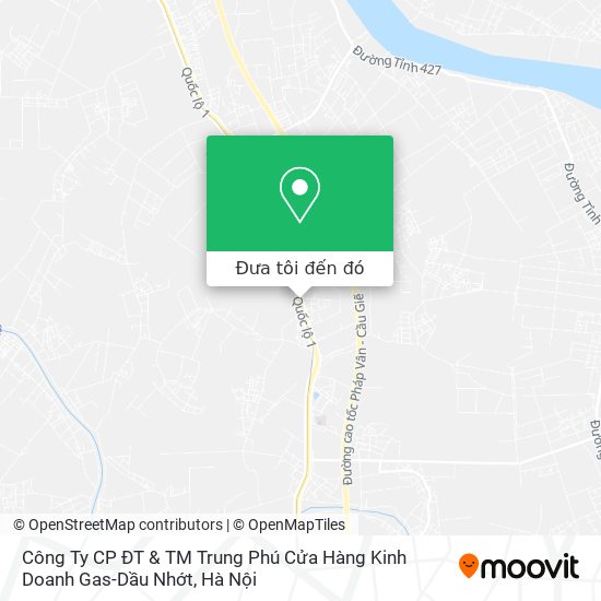 Bản đồ Công Ty CP ĐT & TM Trung Phú Cửa Hàng Kinh Doanh Gas-Dầu Nhớt