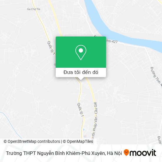 Bản đồ Trường THPT Nguyễn Bỉnh Khiêm-Phú Xuyên