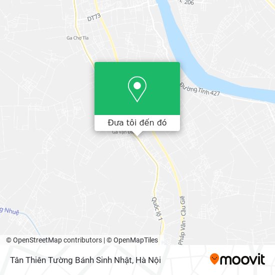 Bản đồ Tân Thiên Tường Bánh Sinh Nhật
