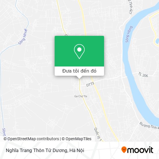 Bản đồ Nghĩa Trang Thôn Tử Dương
