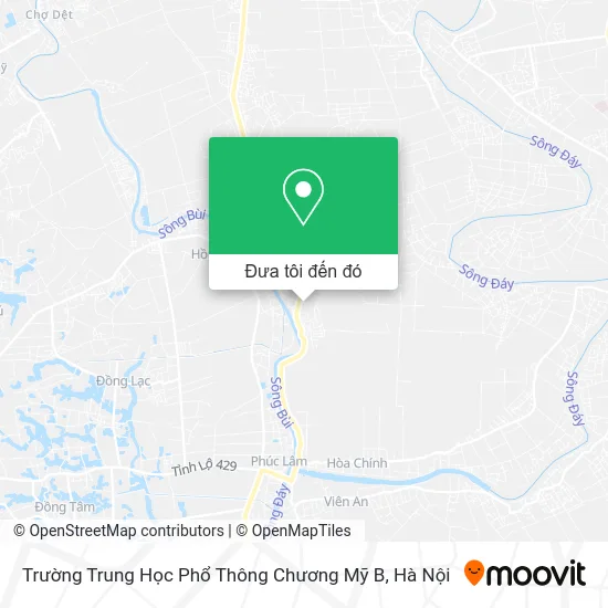 Bản đồ Trường Trung Học Phổ Thông Chương Mỹ B