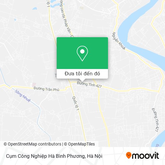 Bản đồ Cụm Công Nghiệp Hà Bình Phương