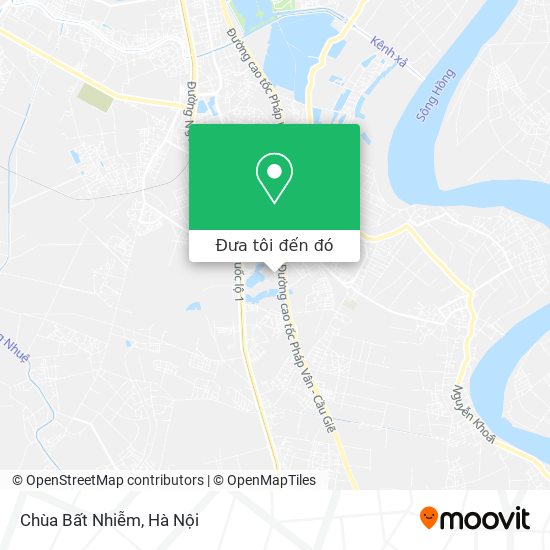Bản đồ Chùa Bất Nhiễm
