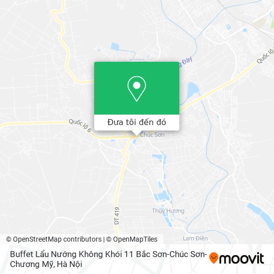 Bản đồ Buffet Lẩu Nướng Không Khói 11 Bắc Sơn-Chúc Sơn-Chương Mỹ