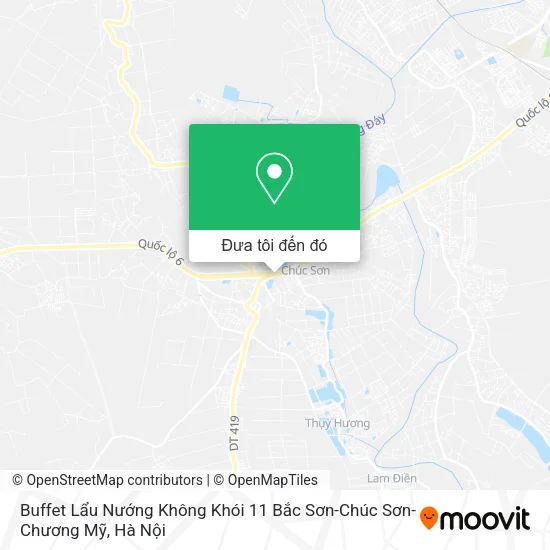 Bản đồ Buffet Lẩu Nướng Không Khói 11 Bắc Sơn-Chúc Sơn-Chương Mỹ