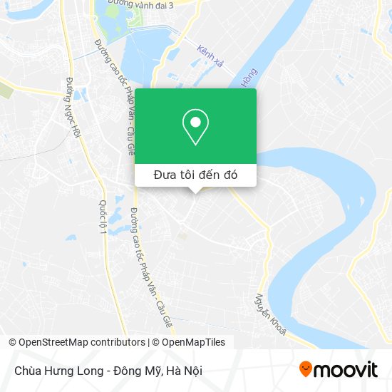 Bản đồ Chùa Hưng Long - Đông Mỹ
