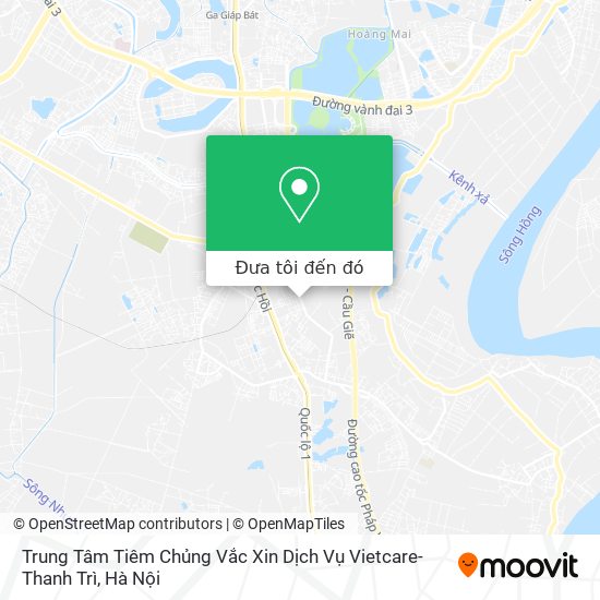 Bản đồ Trung Tâm Tiêm Chủng Vắc Xin Dịch Vụ Vietcare-Thanh Trì