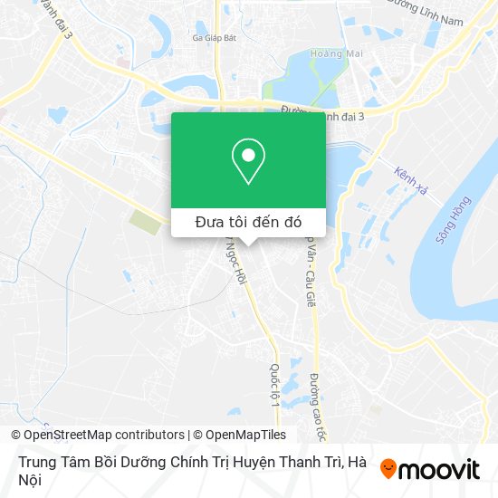Bản đồ Trung Tâm Bồi Dưỡng Chính Trị Huyện Thanh Trì