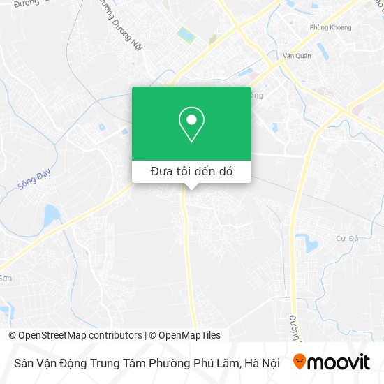 Bản đồ Sân Vận Động Trung Tâm Phường Phú Lãm