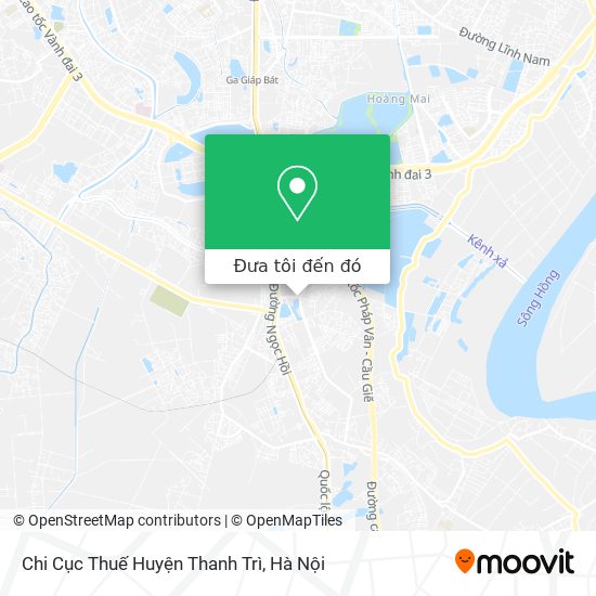 Bản đồ Chi Cục Thuế Huyện Thanh Trì