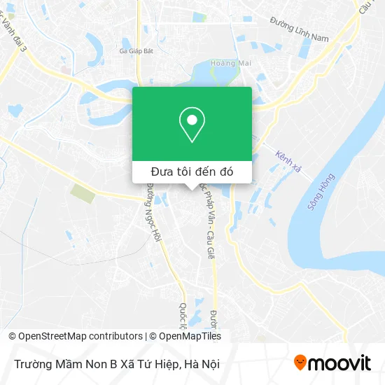 Bản đồ Trường Mầm Non B Xã Tứ Hiệp