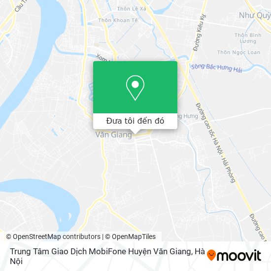 Bản đồ Trung Tâm Giao Dịch MobiFone Huyện Văn Giang