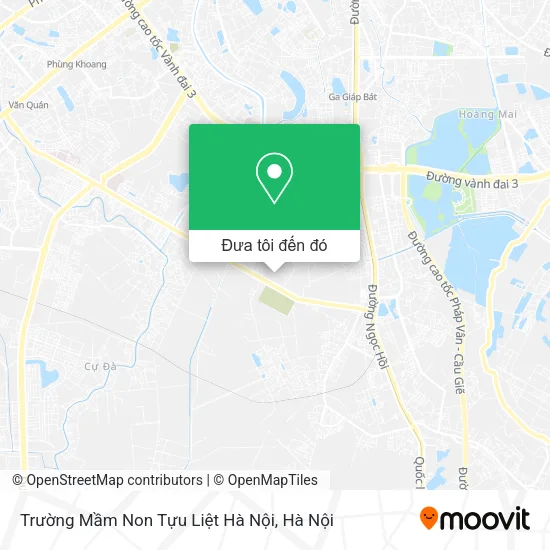 Bản đồ Trường Mầm Non Tựu Liệt Hà Nội