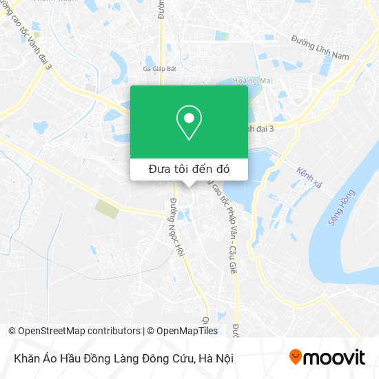 Bản đồ Khăn Áo Hầu Đồng Làng Đông Cứu
