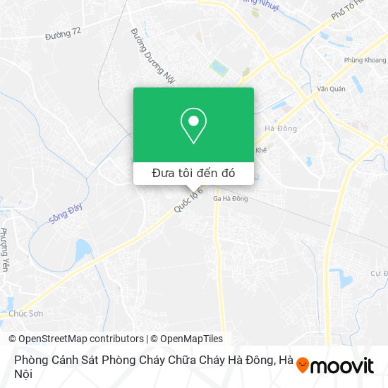 Bản đồ Phòng Cảnh Sát Phòng Cháy Chữa Cháy Hà Đông