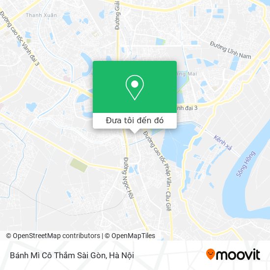 Bản đồ Bánh Mì Cô Thắm Sài Gòn