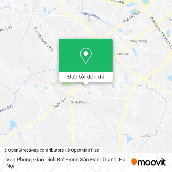 Bản đồ Văn Phòng Giao Dịch Bất Động Sản Hanoi Land