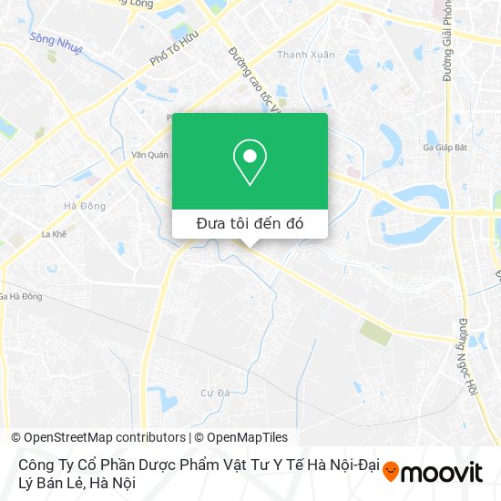 Bản đồ Công Ty Cổ Phần Dược Phẩm Vật Tư Y Tế Hà Nội-Đại Lý Bán Lẻ