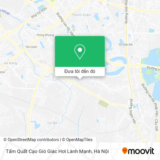 Bản đồ Tẩm Quất Cạo Gió Giác Hơi Lành Mạnh