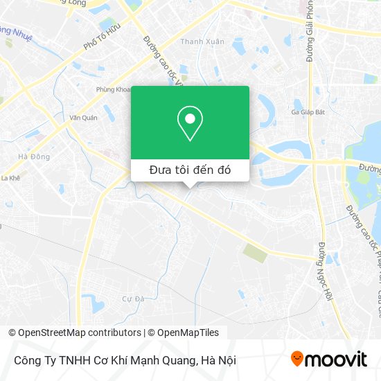 Bản đồ Công Ty TNHH Cơ Khí Mạnh Quang