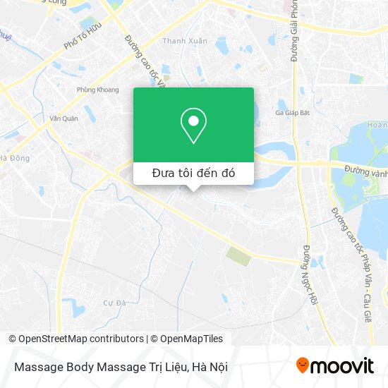 Bản đồ Massage Body Massage Trị Liệu