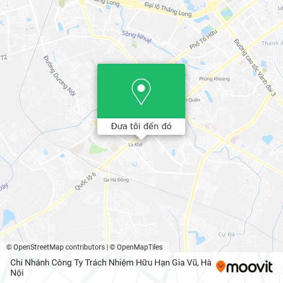 Bản đồ Chi Nhánh Công Ty Trách Nhiệm Hữu Hạn Gia Vũ