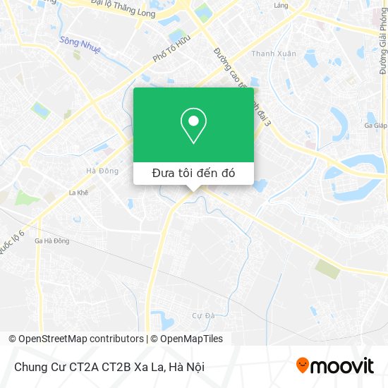 Bản đồ Chung Cư CT2A CT2B Xa La