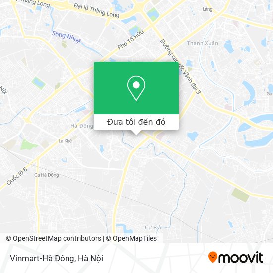 Bản đồ Vinmart-Hà Đông
