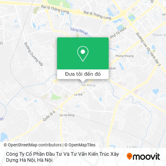 Bản đồ Công Ty Cổ Phần Đầu Tư Và Tư Vấn Kiến Trúc Xây Dựng Hà Nội