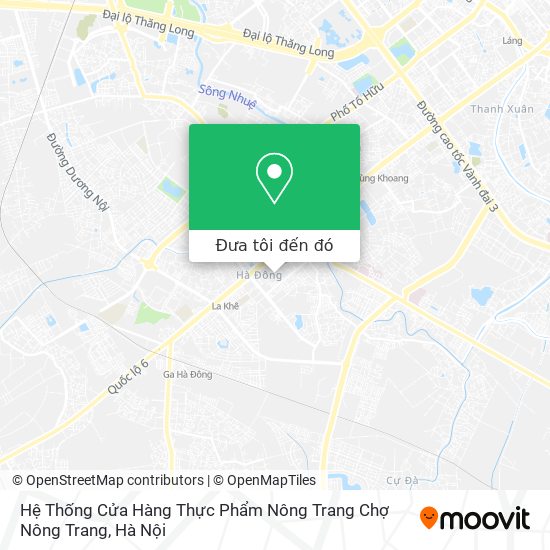 Bản đồ Hệ Thống Cửa Hàng Thực Phẩm Nông Trang Chợ Nông Trang