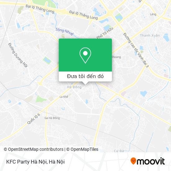 Bản đồ KFC Party Hà Nội
