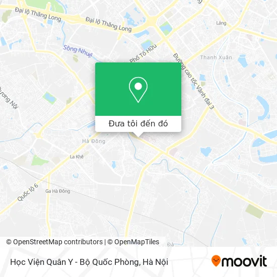 Bản đồ Học Viện Quân Y - Bộ Quốc Phòng