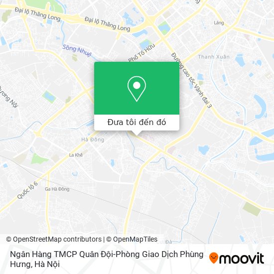 Bản đồ Ngân Hàng TMCP Quân Đội-Phòng Giao Dịch Phùng Hưng