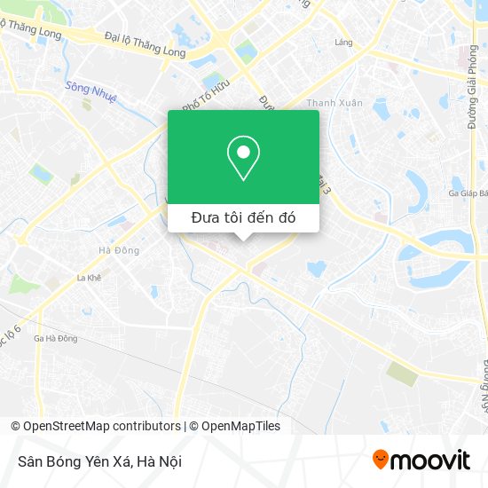 Bản đồ Sân Bóng Yên Xá