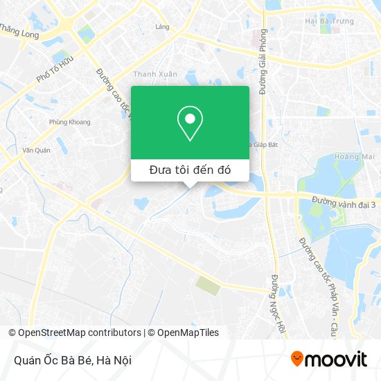 Bản đồ Quán Ốc Bà Bé