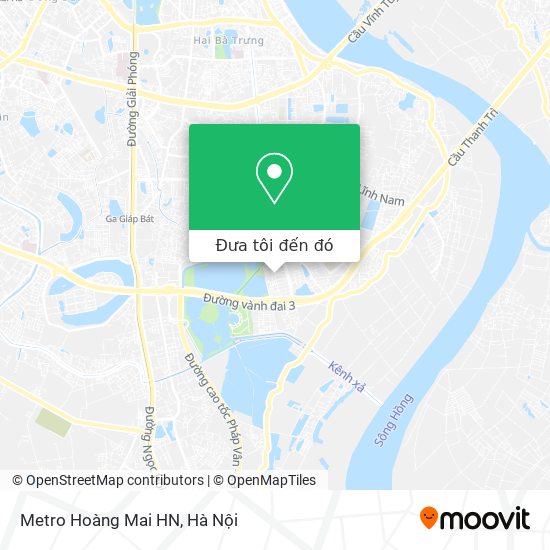 Bản đồ Metro Hoàng Mai HN