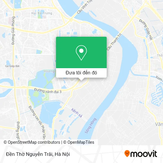 Bản đồ Đền Thờ Nguyễn Trãi