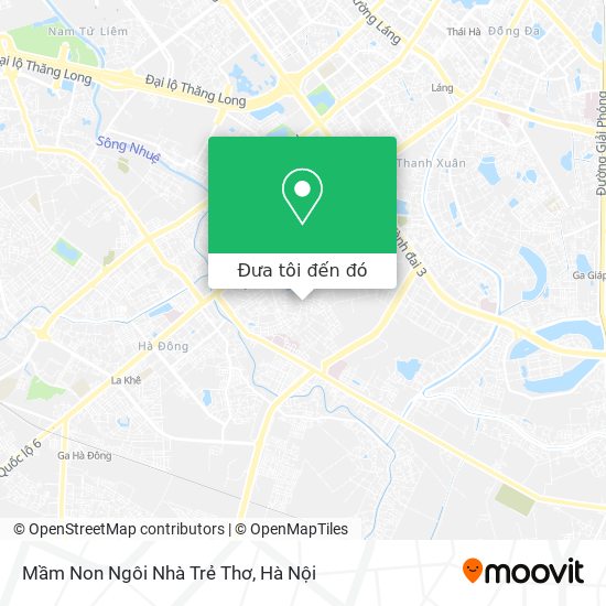 Bản đồ Mầm Non Ngôi Nhà Trẻ Thơ