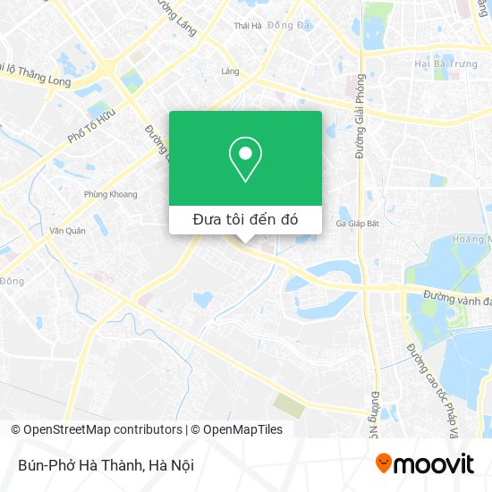 Bản đồ Bún-Phở Hà Thành