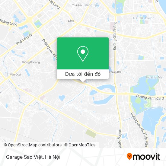 Bản đồ Garage Sao Việt