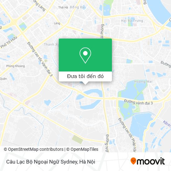 Bản đồ Câu Lạc Bộ Ngoại Ngữ Sydney