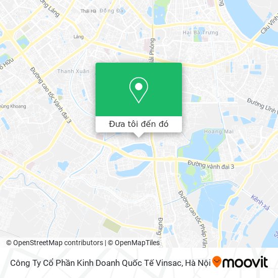 Bản đồ Công Ty Cổ Phần Kinh Doanh Quốc Tế Vinsac