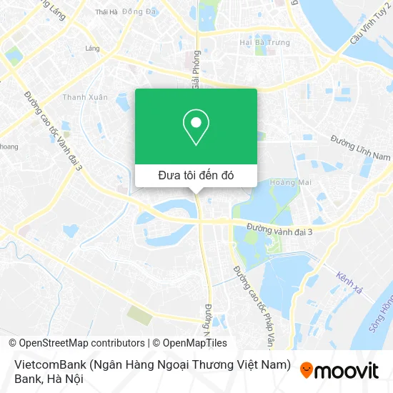 Bản đồ VietcomBank (Ngân Hàng Ngoại Thương Việt Nam) Bank