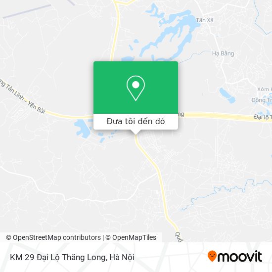 Bản đồ KM 29 Đại Lộ Thăng Long