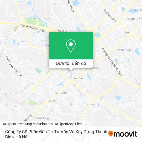 Bản đồ Công Ty Cổ Phần Đầu Tư Tư Vấn Và Xây Dựng Thanh Bình