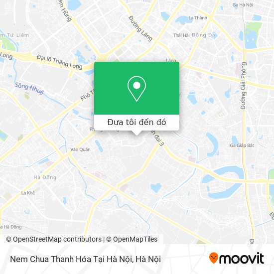 Bản đồ Nem Chua Thanh Hóa Tại Hà Nội