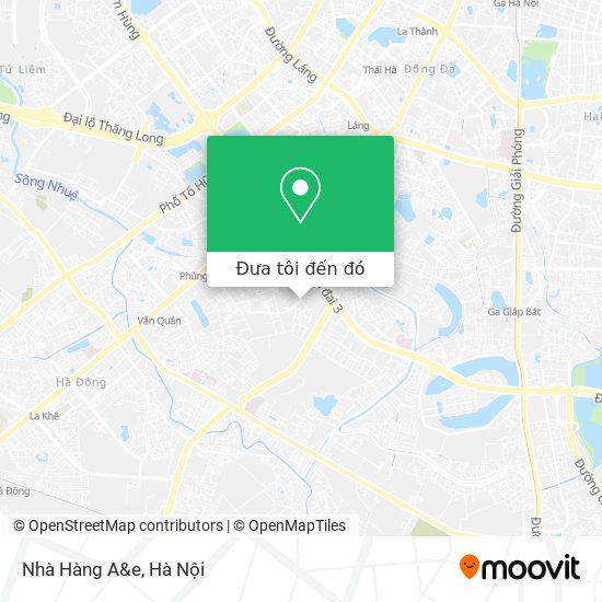 Bản đồ Nhà Hàng A&e