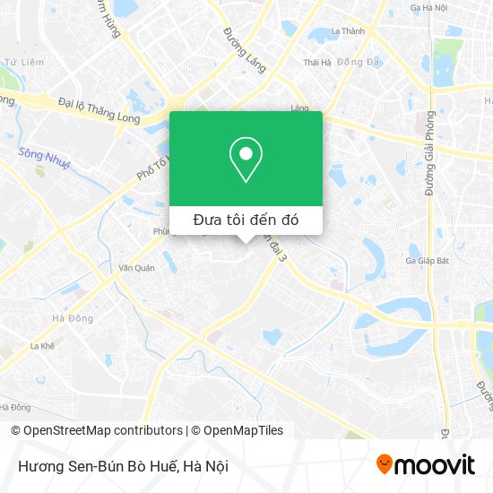 Bản đồ Hương Sen-Bún Bò Huế