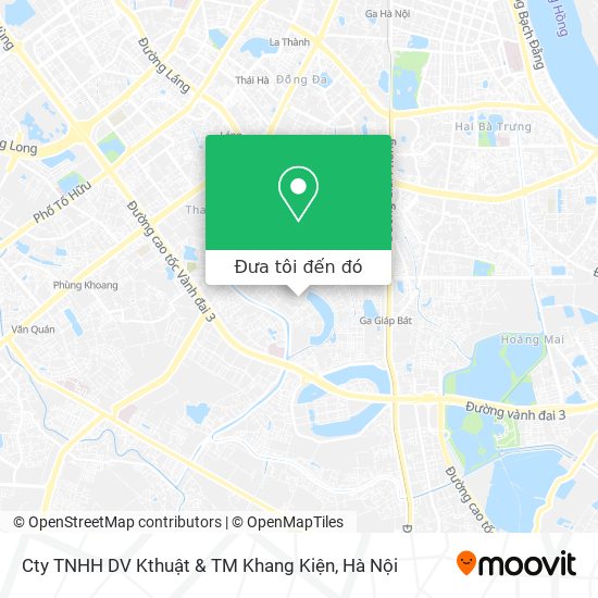 Bản đồ Cty TNHH DV Kthuật & TM Khang Kiện